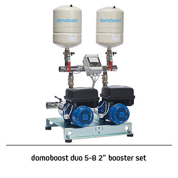 domoboost duo 5-8 2 booster set
domopac the solution for poor water pressure